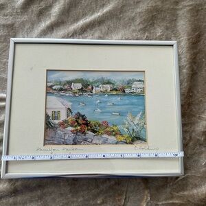 Bermuda- Hamilton Harbor- signed watercolor by Carole Holding